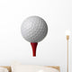 Golf Ball on Red Tee Wall Decal