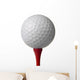 Golf Ball on Red Tee Wall Decal