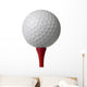 Golf Ball on Red Tee Wall Decal