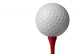Golf Ball on Red Tee Wall Decal