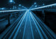 Night Highway with Viaducts Wall Decal