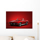 Red Vintage Convertible Automobile Wall Decal
