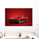 Red Vintage Convertible Automobile Wall Decal