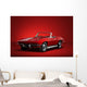 Red Vintage Convertible Automobile Wall Decal