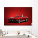 Red Vintage Convertible Automobile Wall Decal
