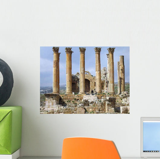 Ruins Jerash Temple Artemis Wall Decal