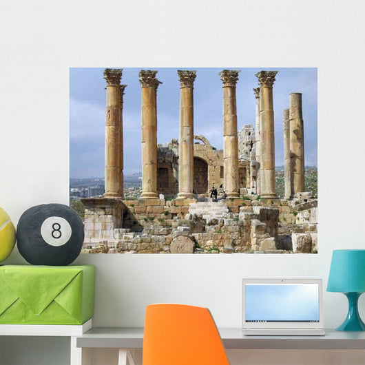 Ruins Jerash Temple Artemis Wall Decal