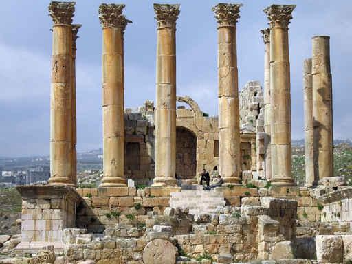Ruins Jerash Temple Artemis Wall Decal