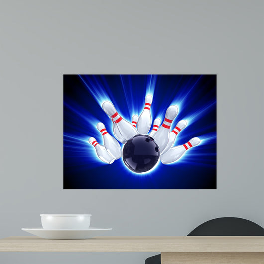 bowling strike Wall Mural