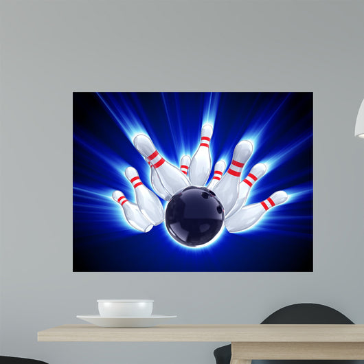 bowling strike Wall Mural
