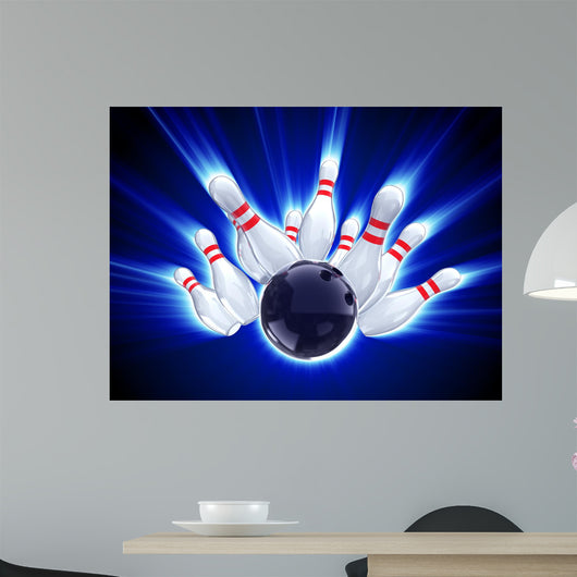 bowling strike Wall Mural