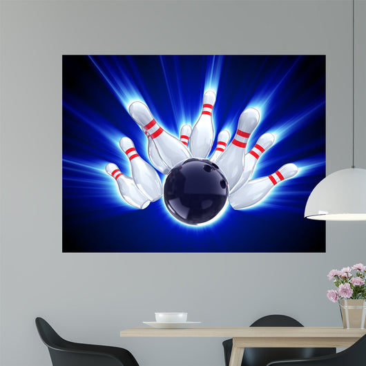 bowling strike Wall Mural