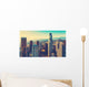 Aerial Downtown La Sunset Wall Decal