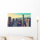 Aerial Downtown La Sunset Wall Decal