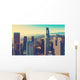 Aerial Downtown La Sunset Wall Decal