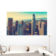 Aerial Downtown La Sunset Wall Decal