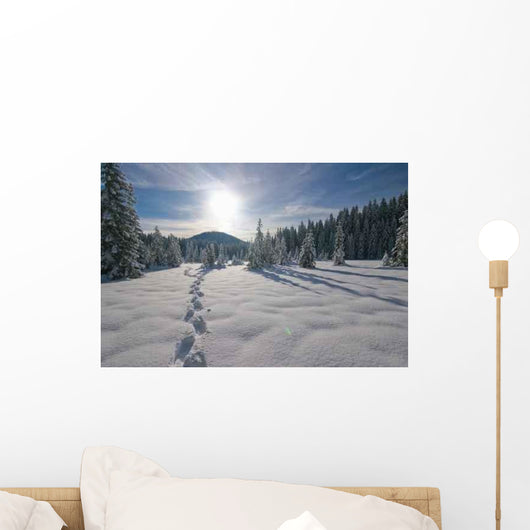 Footprints Fresh Snow Wall Decal