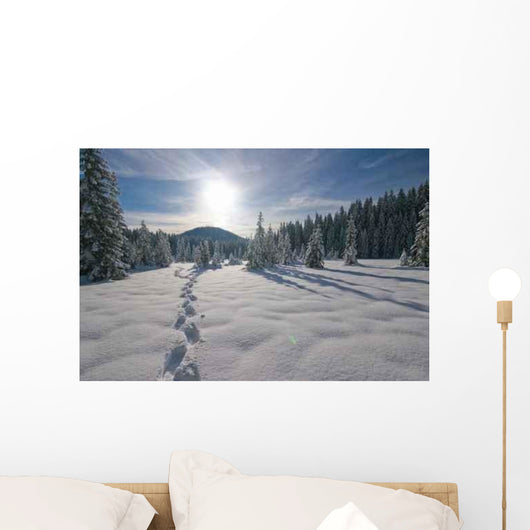 Footprints Fresh Snow Wall Decal