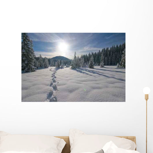 Footprints Fresh Snow Wall Decal