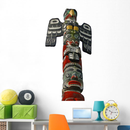 Totem Pole Thunderbird Wall Decal