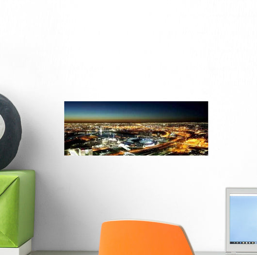 Melbourne Looking West Wall Decal