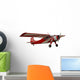 Red Airplane Isolated Wall Decal