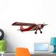 Red Airplane Isolated Wall Decal