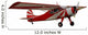 Red Airplane Isolated Wall Decal