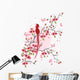 Cherry blossom and bird background Wall Mural