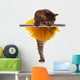 Cute Little Ballet Kitten Wall Decal