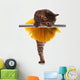 Cute Little Ballet Kitten Wall Decal