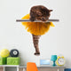 Cute Little Ballet Kitten Wall Decal