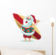 Santa Claus Giving Hang Wall Decal