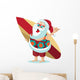 Santa Claus Giving Hang Wall Decal