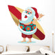 Santa Claus Giving Hang Wall Decal