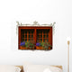 Colorful Flower Window Wall Decal
