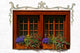 Colorful Flower Window Wall Decal