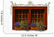 Colorful Flower Window Wall Decal