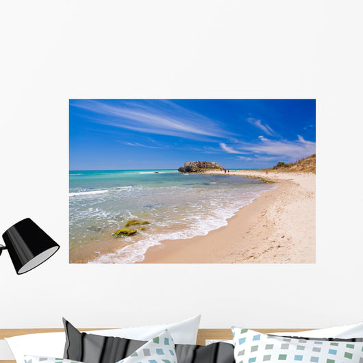 Beautiful Exotic Beach in Mediterranean Wall Mural