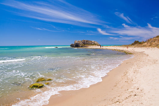 Beautiful Exotic Beach in Mediterranean Wall Mural