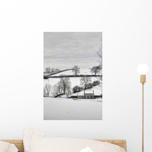 Bleak Winter Countryside Wall Decal