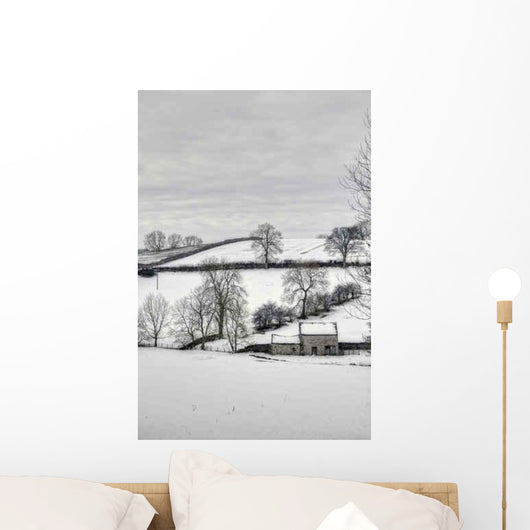 Bleak Winter Countryside Wall Decal