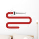 Firehose Vector Illustration Wall Decal