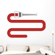Firehose Vector Illustration Wall Decal
