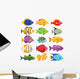 Colorful Coral Reef Tropical Wall Decal Sticker Set