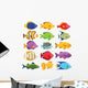 Colorful Coral Reef Tropical Wall Decal Sticker Set