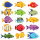 Colorful Coral Reef Tropical Wall Decal Sticker Set
