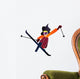 Girl Skiing Wall Decal