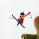 Girl Skiing Wall Decal