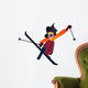 Girl Skiing Wall Decal